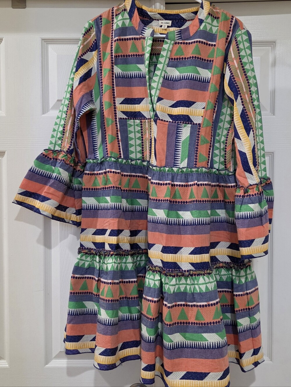 EN Creme Aztec Dress size MED